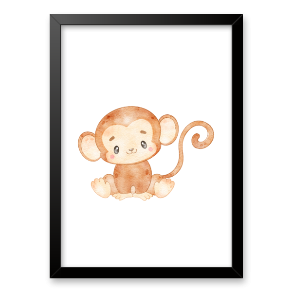 Quadro infantil Desenho Macaco - Comprar em Conspecto