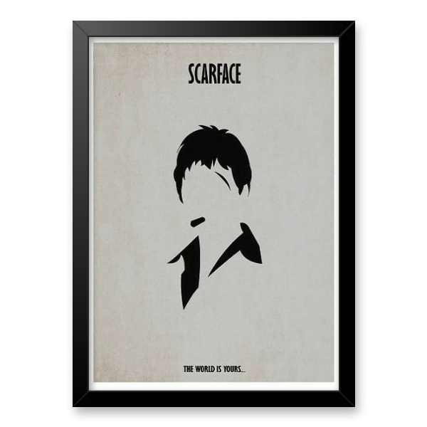 Quadro e poster Scarface Minimalista - Quadrorama