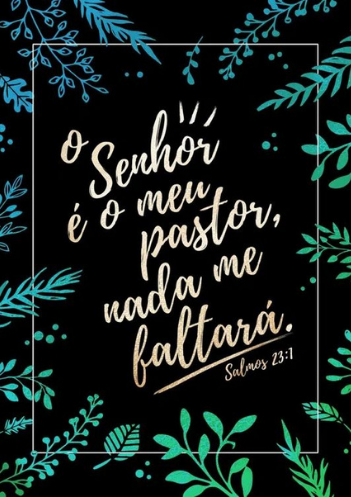 Relogio Parede Salmo 23 Decorativo Senhor Meu Pastor Nada Faltara Presente  C/ Moldura